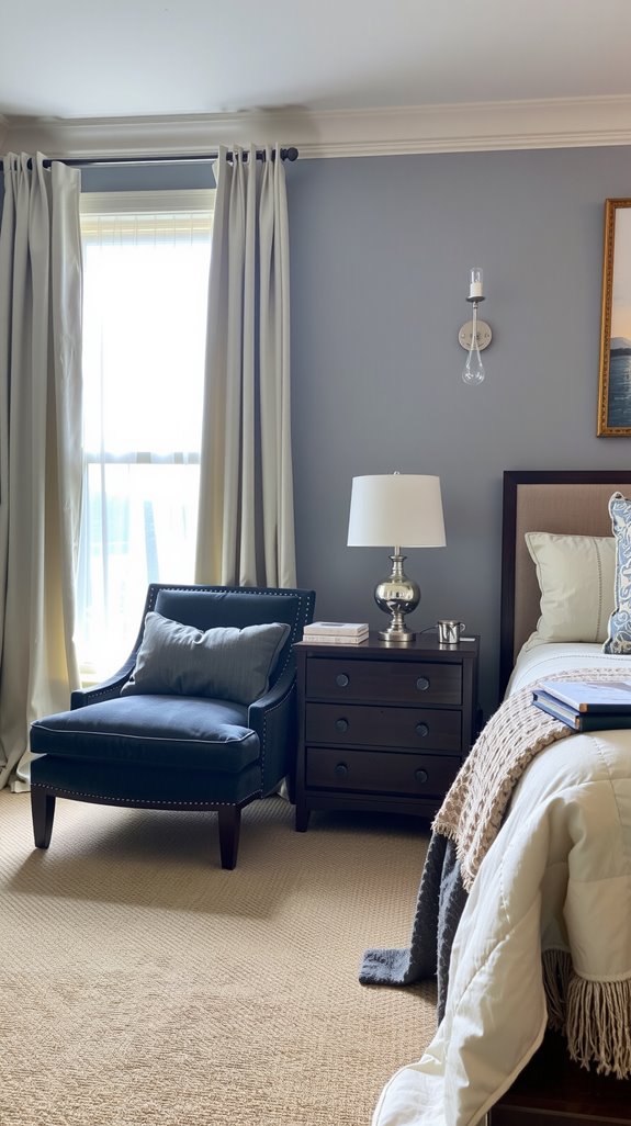 layered warm bedroom lighting