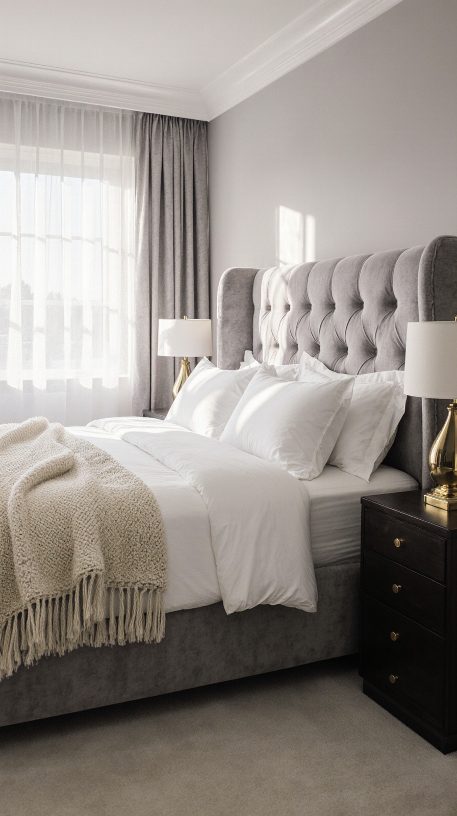 luxe upholstered bed frame