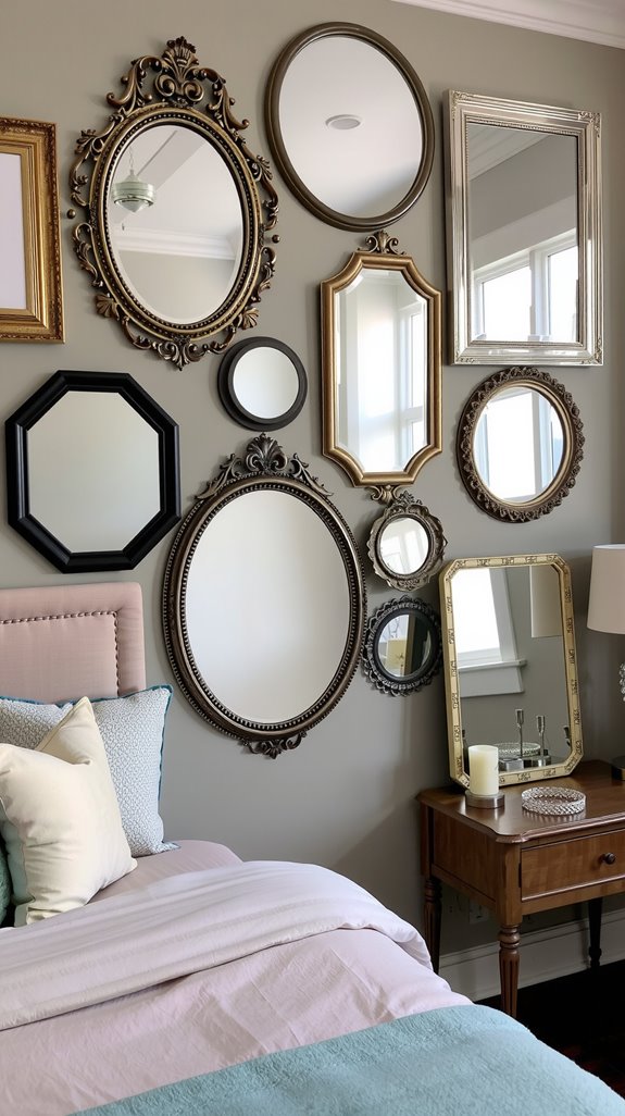 mirrors enhance bedroom spaciousness