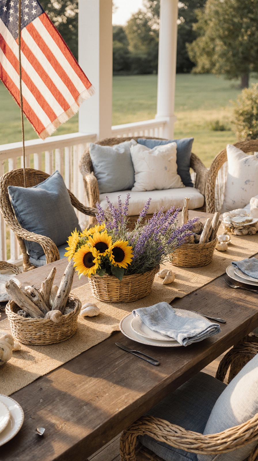 natural textures enhance patriotism