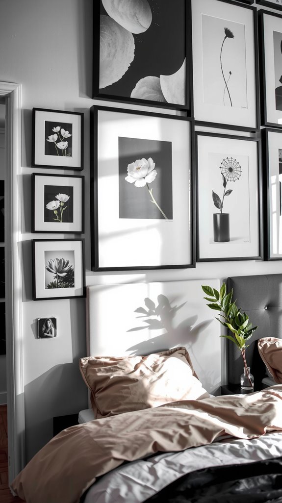 polished black and white decor