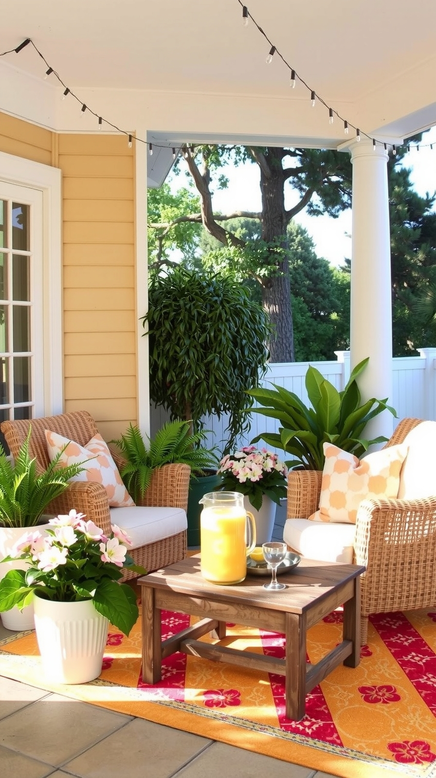 rugs enhance porch aesthetics