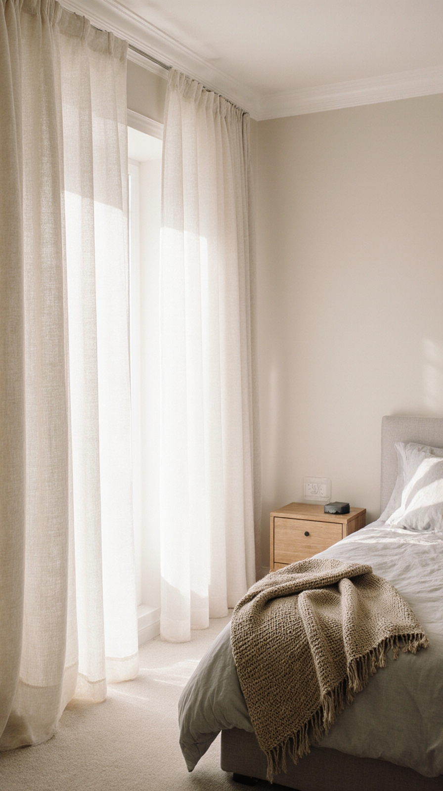 soft muted curtain choices