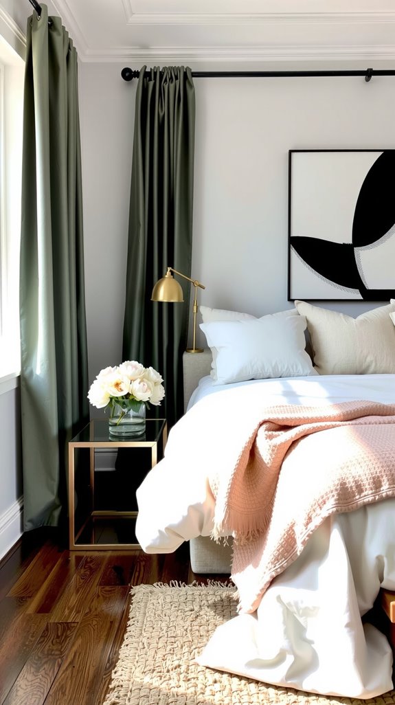 sophisticated feminine bedroom decor