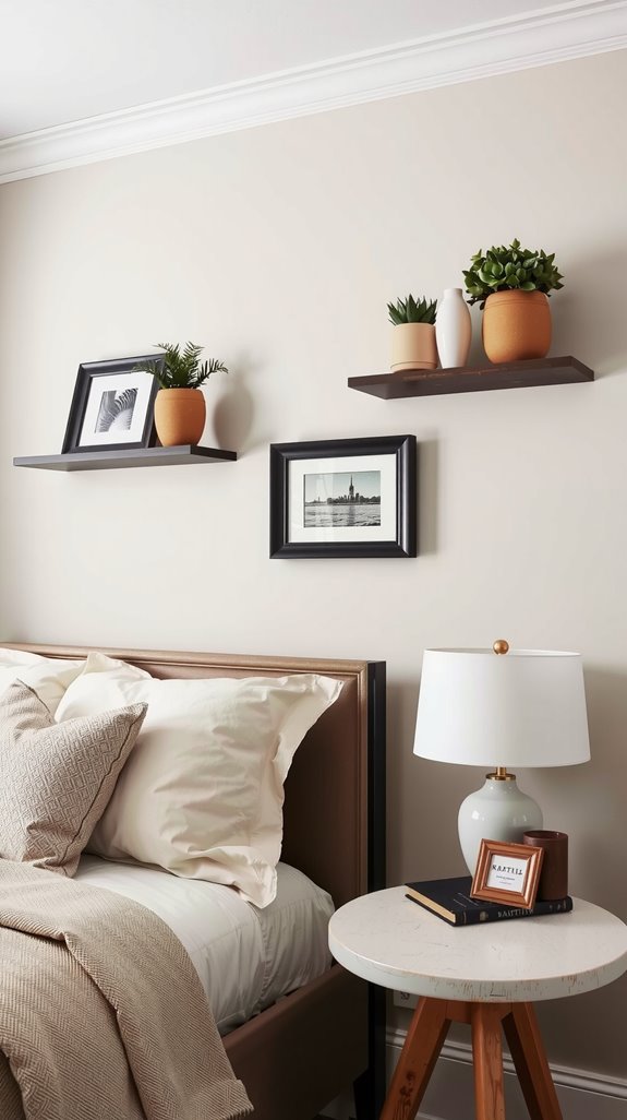stylish dual purpose wall shelves