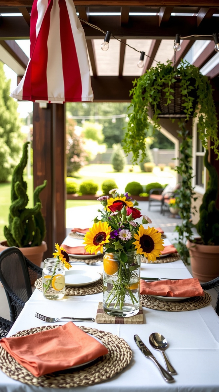stylish summer party decor