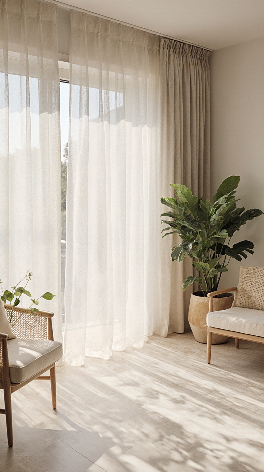 summer sheer curtain swap