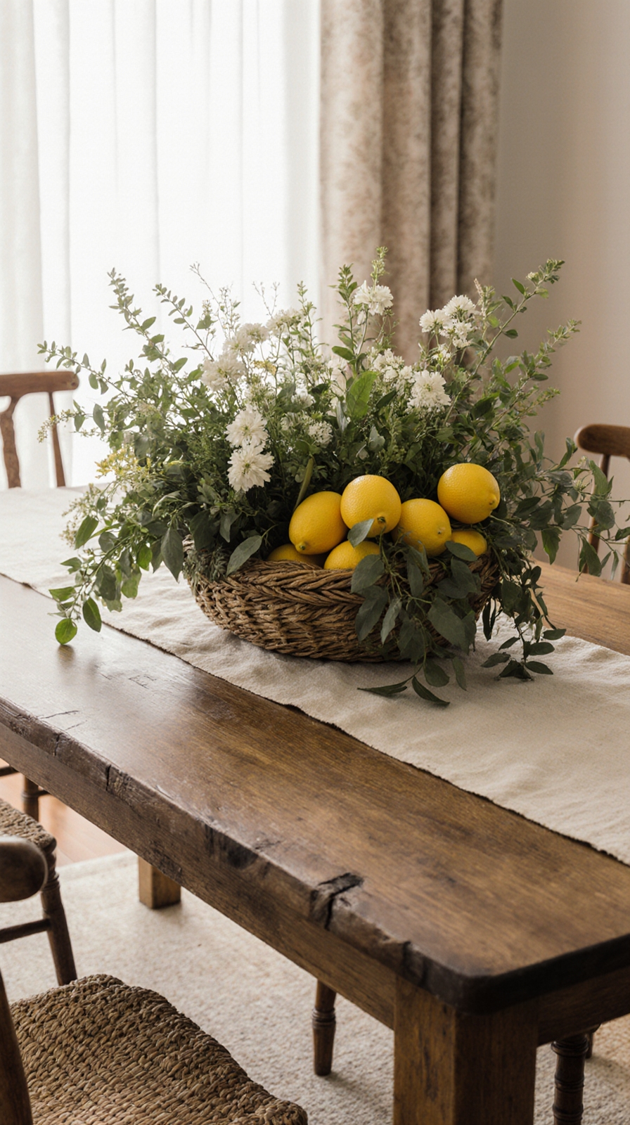vibrant summer dining centerpiece