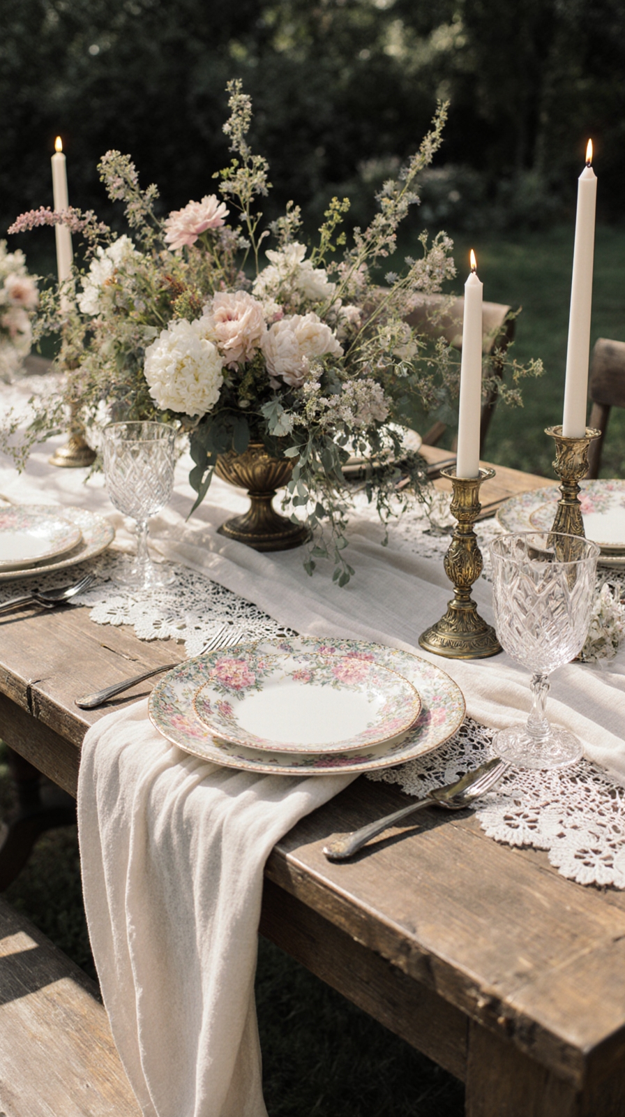 vintage charm with rustic elegance