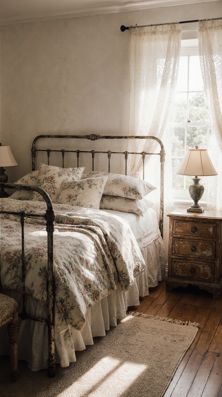 vintage cottage bed frames
