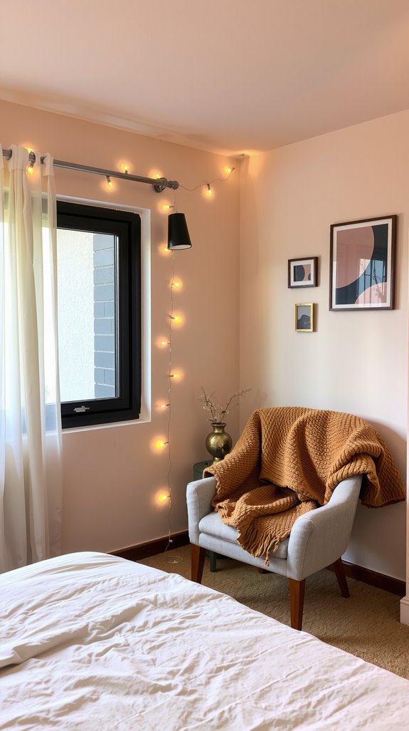 warm string lights ambiance