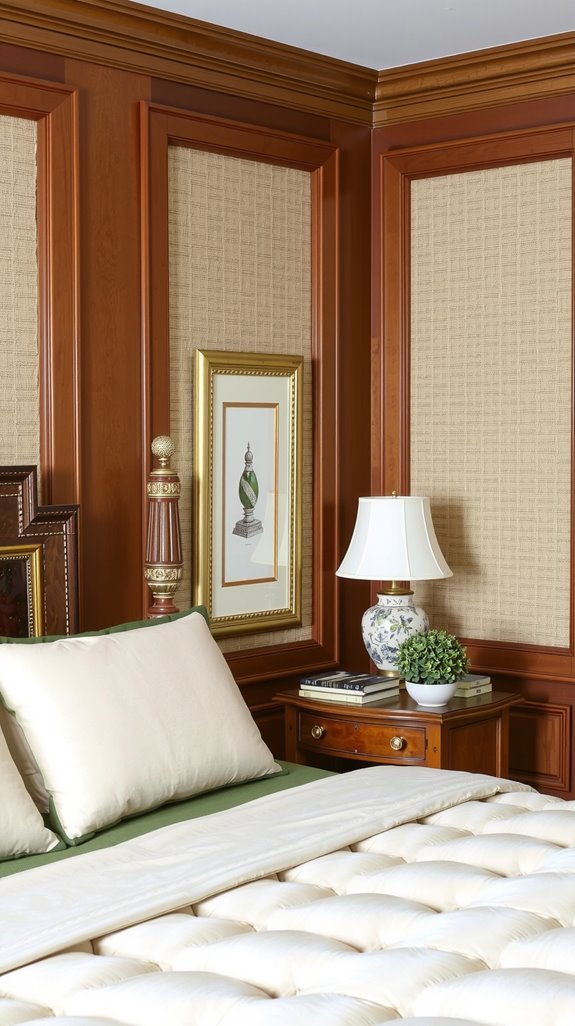 warm wood accent walls