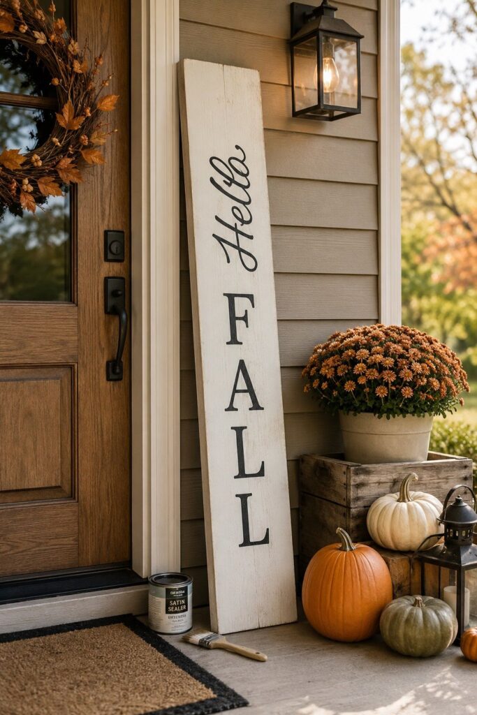 A DIY Porch Leaner Is One Plank and an Hour