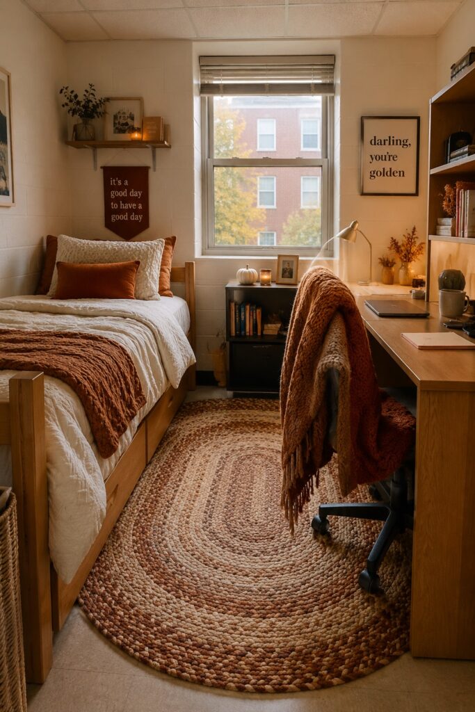 Add Fall Texture With Rugs and Throws