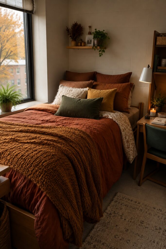 Swap Your Bedding for Warm Autumn Tones First