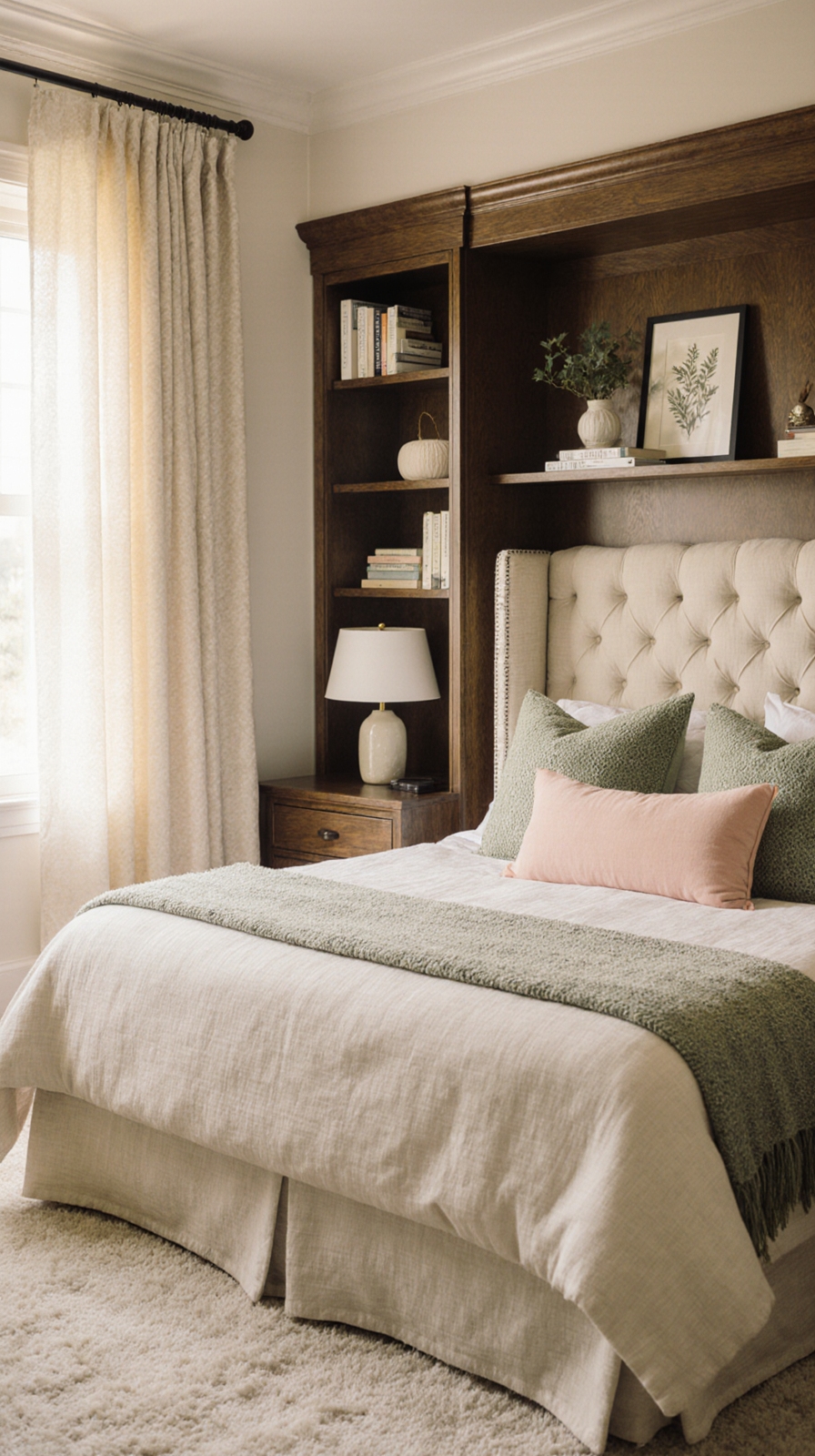 calm functional bedroom retreat