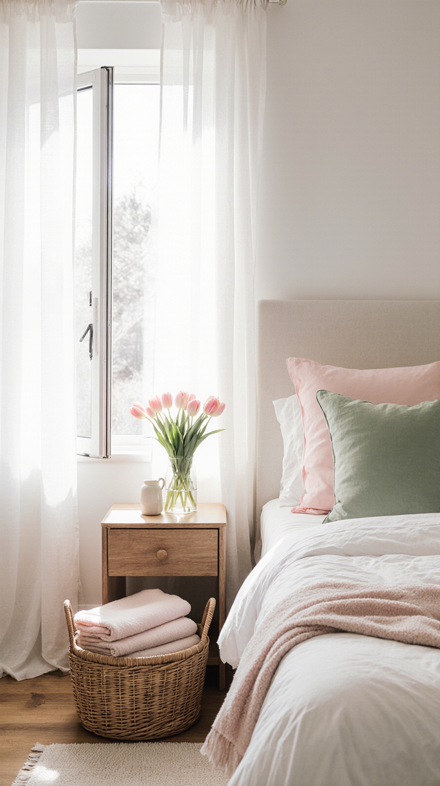 declutter and store bedding