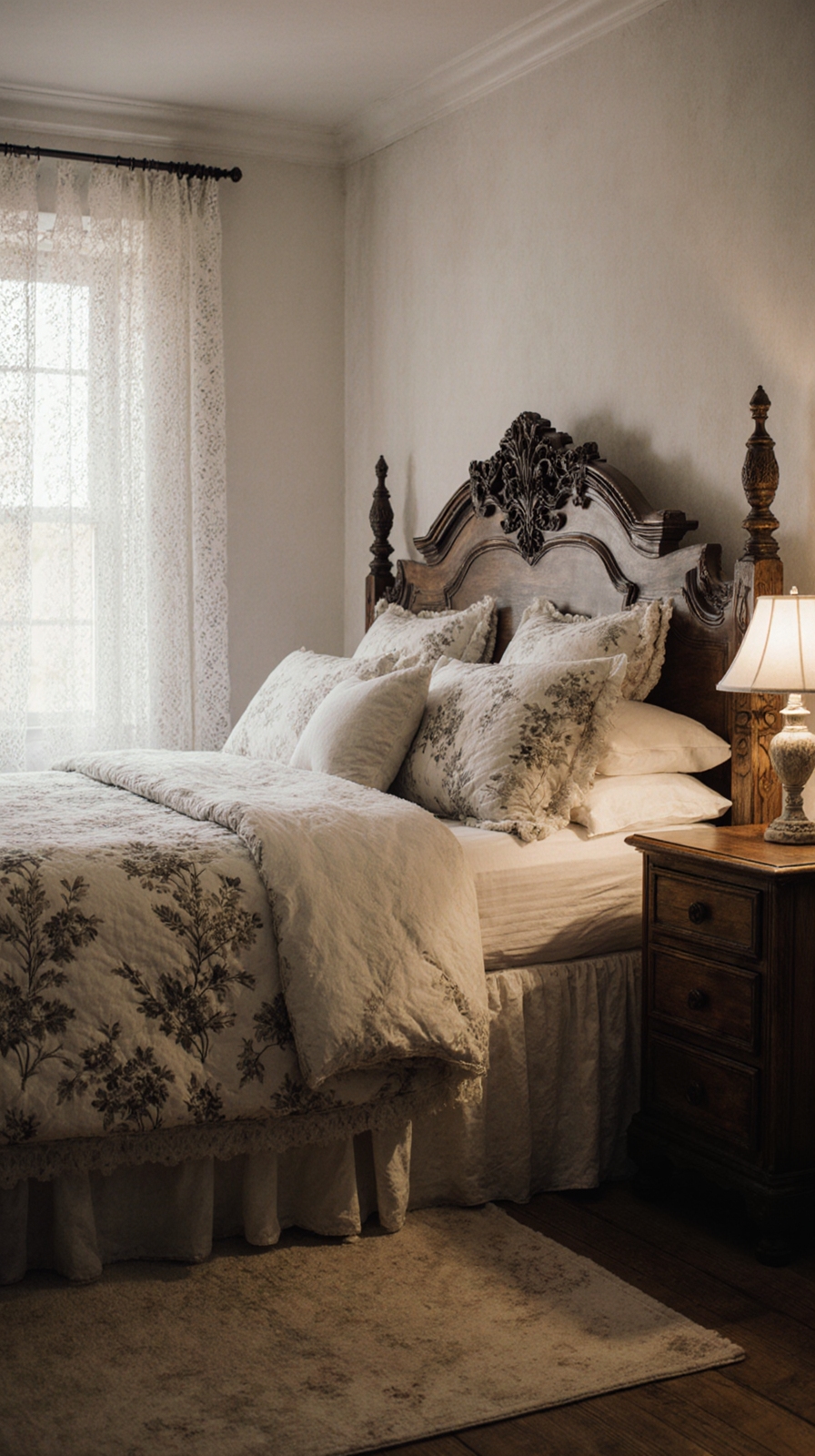 durable farmhouse wood bed