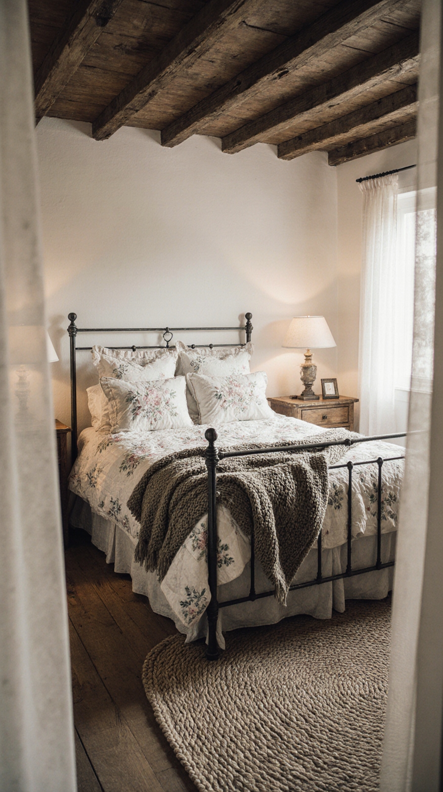 farmhouse bedding layering techniques