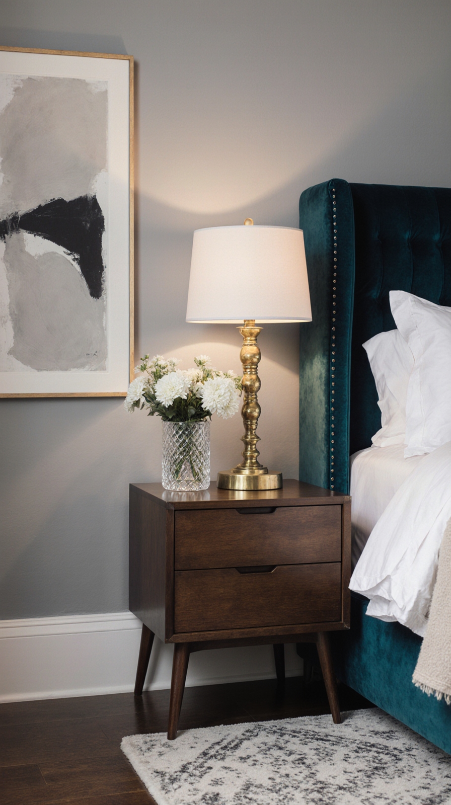 intentional luxurious bedroom details