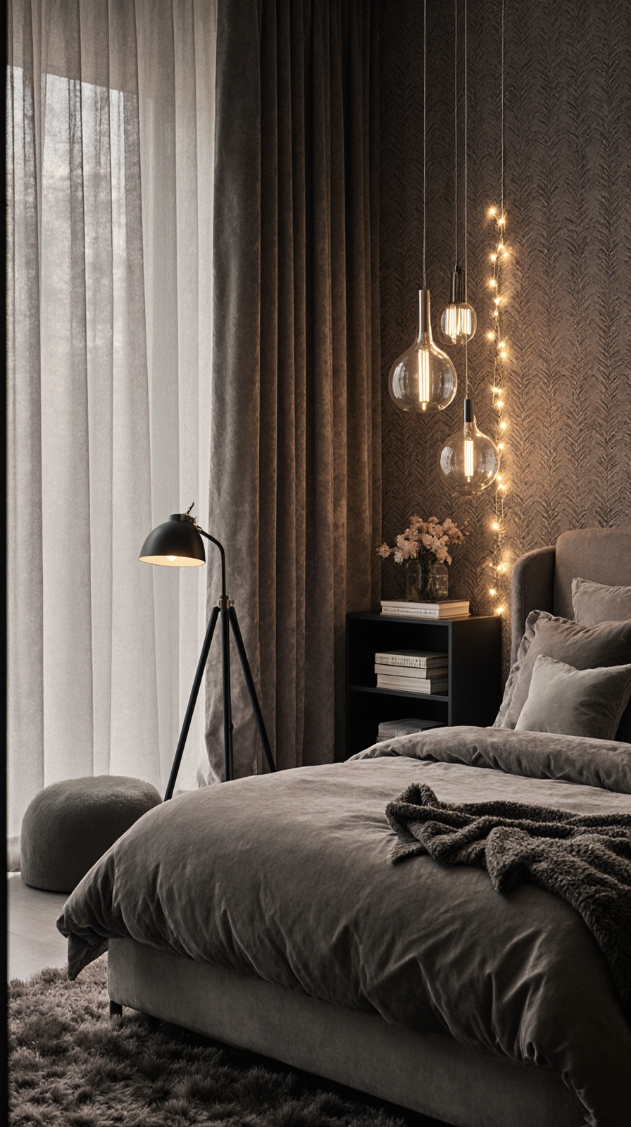 layered lighting for coziness