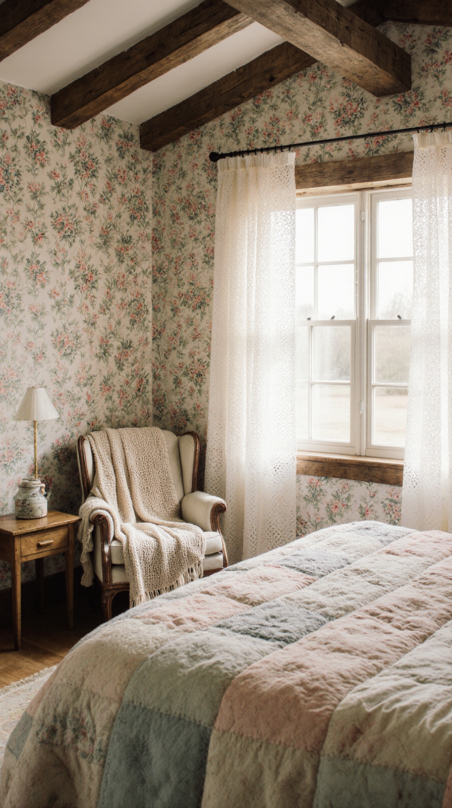 layered shades and drapes