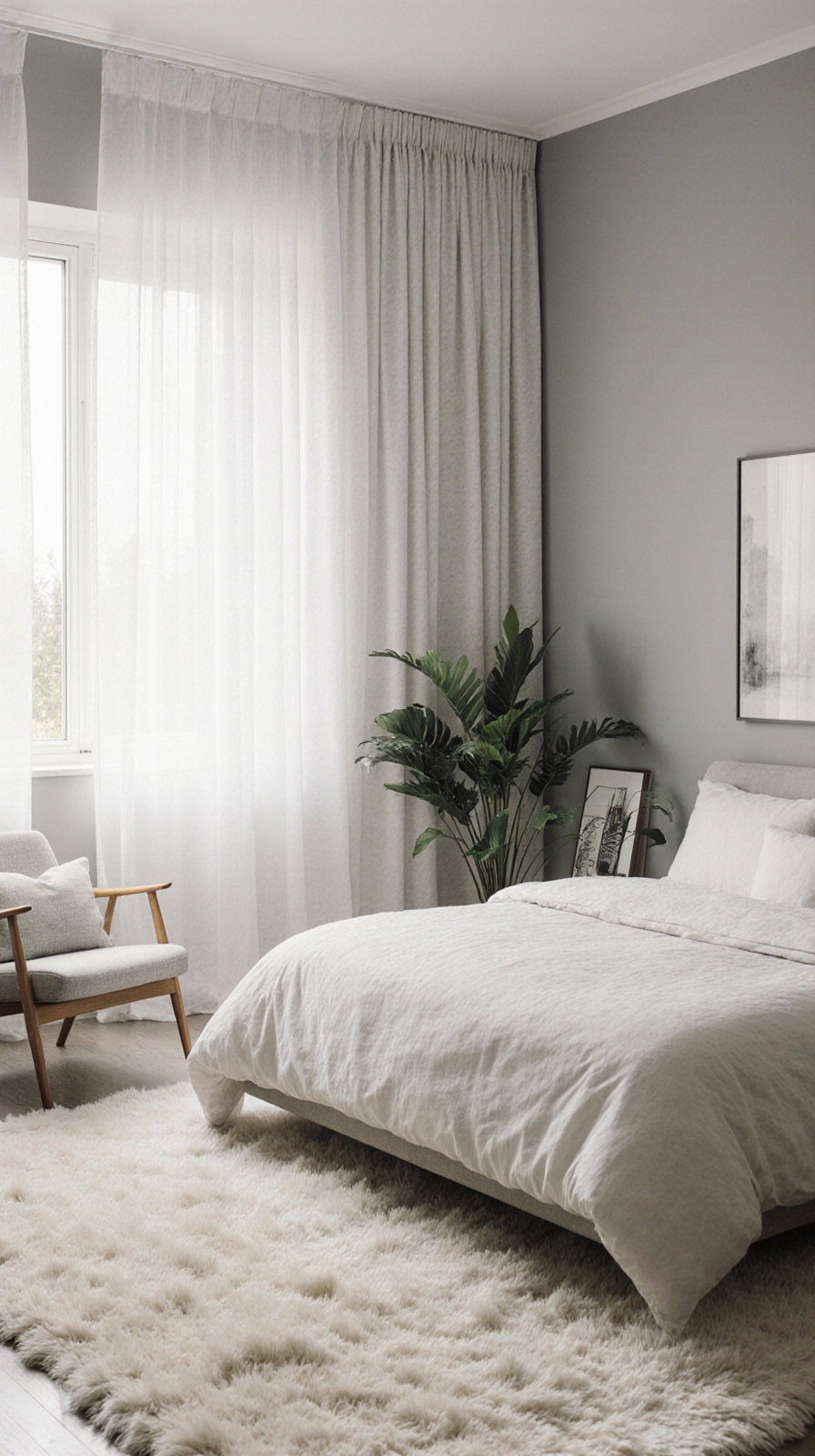 light airy curtain transformation
