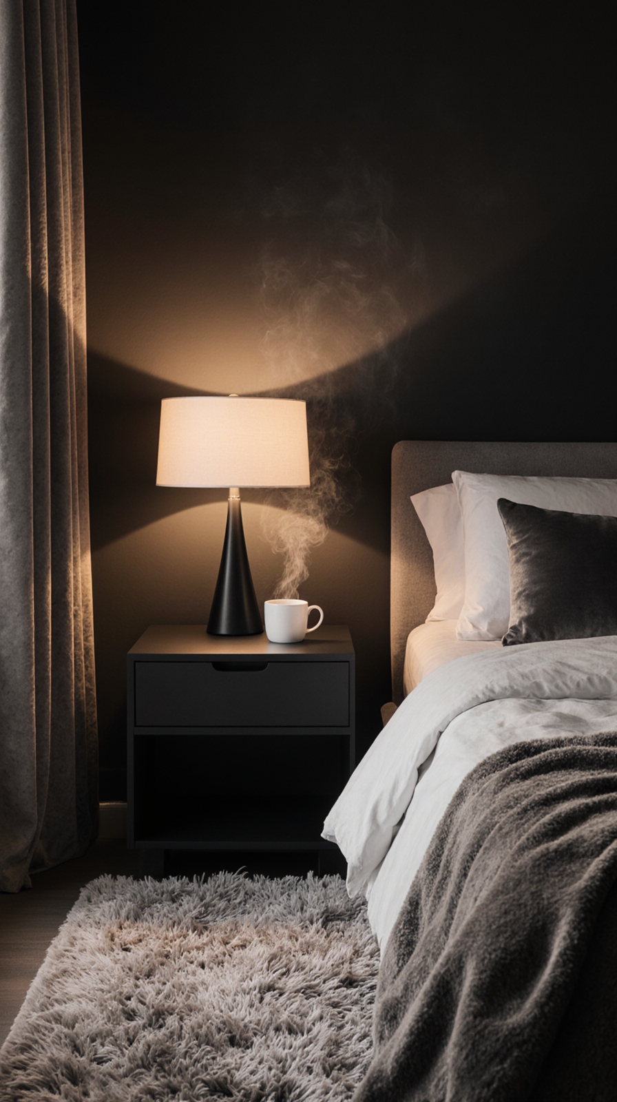 matte finishes enhance darkness