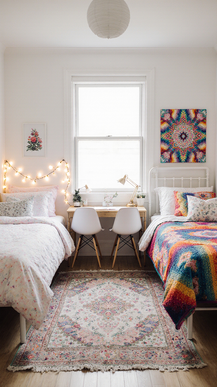 opposite beds for privacy