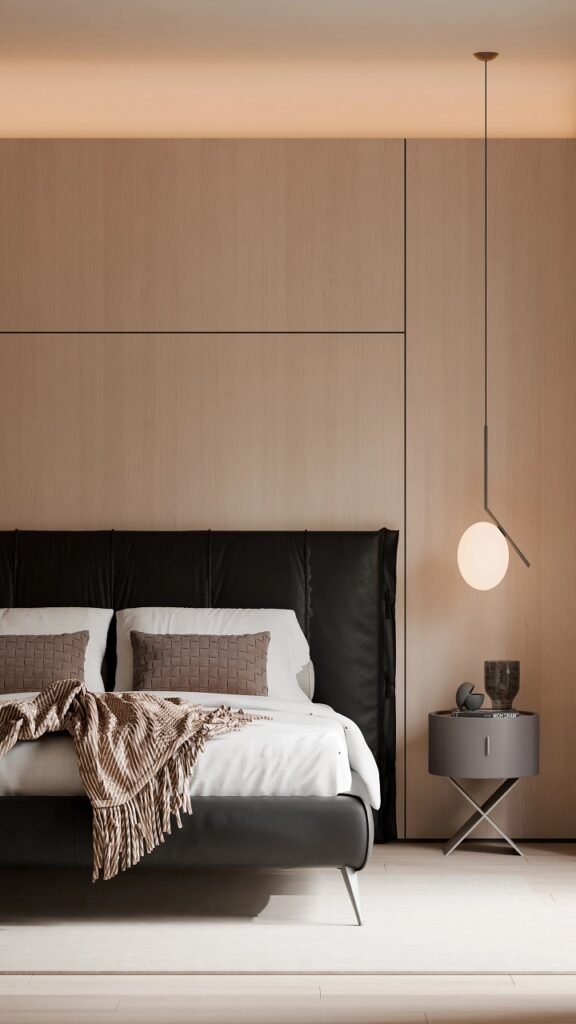 A low platform bed frame solves this cleanly.