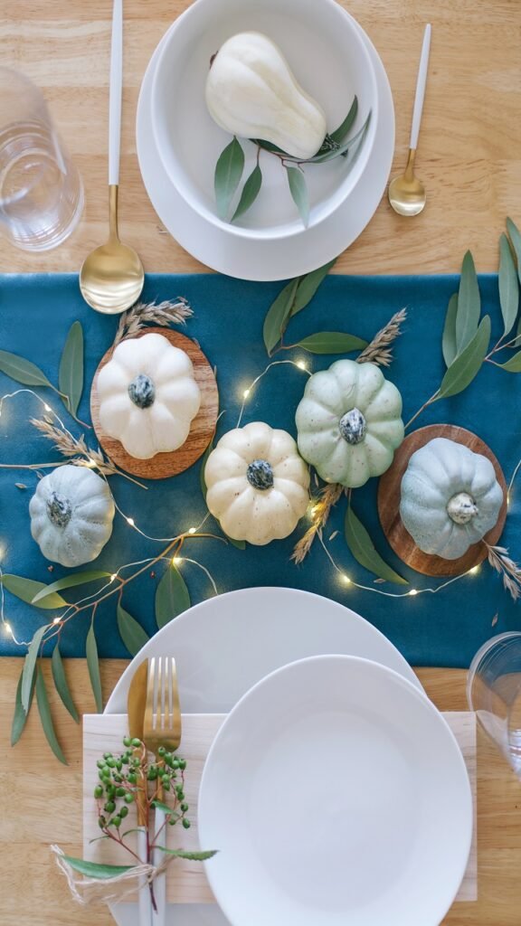 Blue and White Thanksgiving