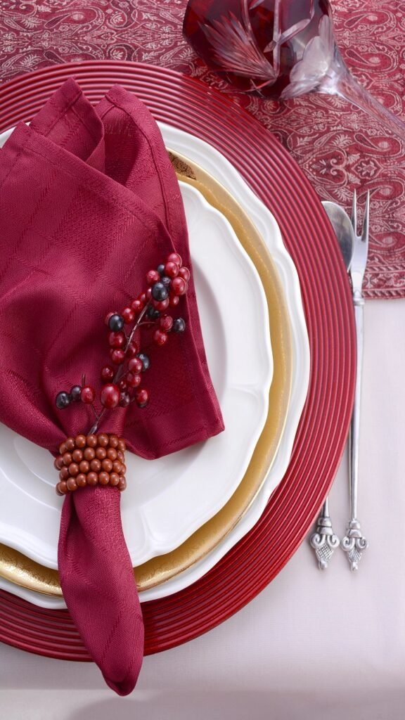 The Gold Flatware and Cheesecloth Moment